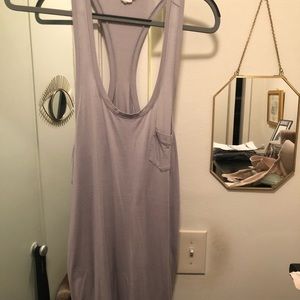Purple/grey racer back dress